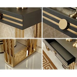 Alternative view of Bàn Console trang trí chân inox mạ vàng CSLI03