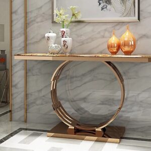Bàn Console trang trí chân inox mạ vàng CSLI05