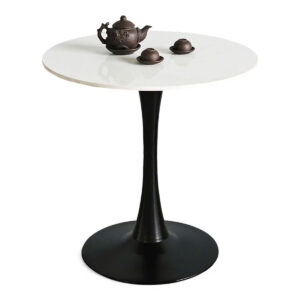 BÀN CAFE TULIP CHÂN SẮT MẶT ĐÁ TRÒN D60/D70/D80(cm)