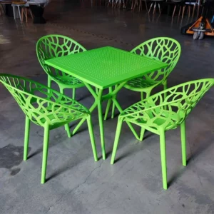 Alternative view of Bộ bàn ghế cafe nhựa đúc nhiều màu VN-879