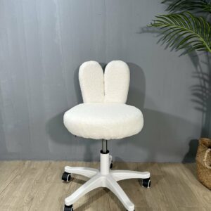 Alternative view of GHẾ DECOR , GHẾ TRANG ĐIỂM VNTT- 412 NỆM VẢI LÔNG CỪU CHÂN NHỰA PP