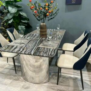 Bàn Ăn Mặt Đá Đẹp Mắt Và Sang Trọng VN-AD002