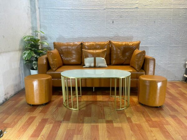 Bàn Trà /Sofa Khung Sắt Mặt Đá VNGH-123