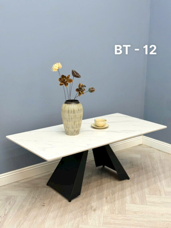 Bàn trà chữ nhật mặt đá Ceramic cao cấp VN-AKBT12