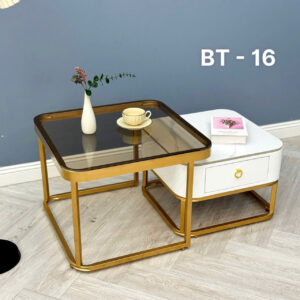 Bàn trà đôi mặt kính cao cấp VN-AKBT16