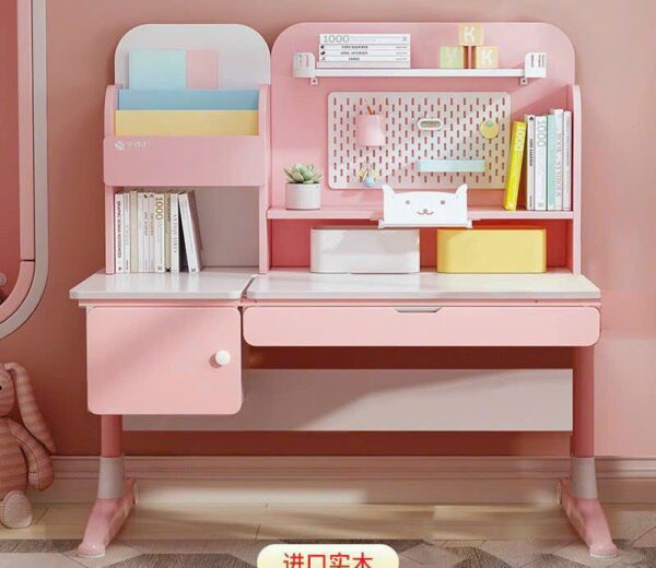 Bàn Học Sinh Thông Minh chống gù Vinakids VN-S13 size 60x120cm (chân bàn có bánh xe)