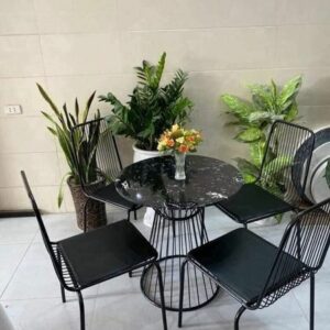 Alternative view of Bàn ghế cafe sắt ngoài trời VN-TB758