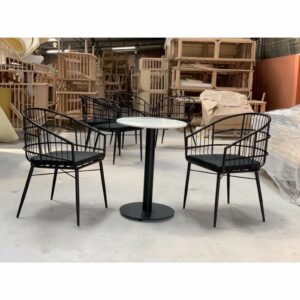 Alternative view of Bàn Ghế Cafe Sắt Ngoài Trời VN-TĐ648