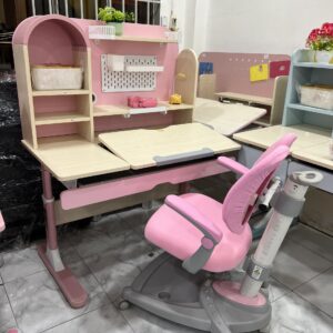 Bộ bàn ghế học sinh chống gù VinaKids PVS07-G09 ( gỗ tự nhiên, size 1m)