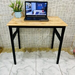 Alternative view of Bàn Chân Sắt Gấp Gọn, Mặt Bàn Gỗ Cao Su Hình Chữ Nhật 50x80cm, Bàn Học, Làm Việc, Bàn Ăn Đa Năng