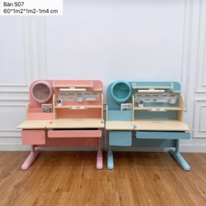 Bàn Học Sinh Thông Minh chống gù Vinakids VN-S07 size 120x60cm