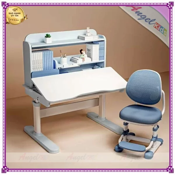 Bộ Bàn Học Sinh Thông Minh chống gù Angel Kids BATY119A (SIZE 80 X 60)