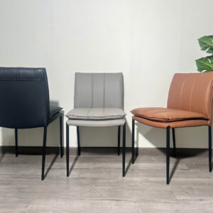 Alternative view of Ghế Cafe - Ghế Ăn PV-TT192 Lưng Bọc Da MicroFiber Chân Sắt Sơn Tĩnh Điện