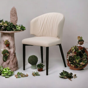 Ghế Cafe , ghế ăn Lowa Chair JC-135 Nệm Si Chân Sắt Sơn Tĩnh Điện