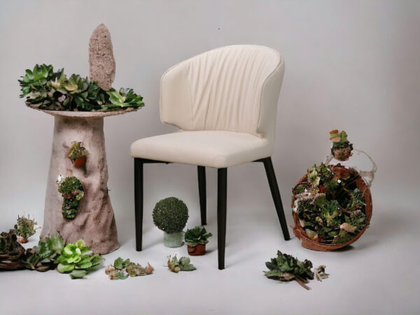 Ghế Cafe , ghế ăn Lowa Chair JC-135 Nệm Si Chân Sắt Sơn Tĩnh Điện