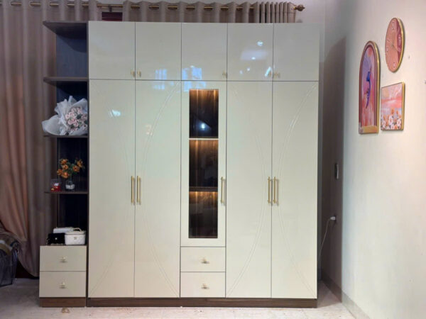 TỦ QUẦN ÁO 4-5 CÁNH CÓ KỆ HIỆN ĐẠI