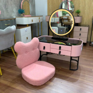 Alternative view of BÀN TRANG ĐIỂM BỆT THÔNG MINH CÓ LOA KÈM GHẾ GẤU/THỎ VN-BTDB02A