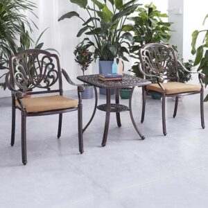 Alternative view of Bộ bàn ghế sân vườn nhôm đúc (2 ghế) VN-SV09