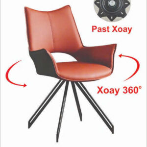 Alternative view of Ghế ăn bọc da chân xoay 360 độ GA-605VS