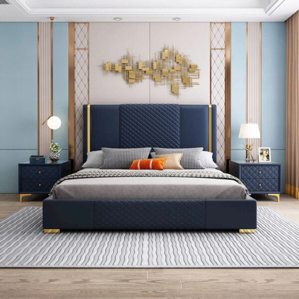 Giường ngủ gỗ công nghiệp bọc nệm VN-GN01568