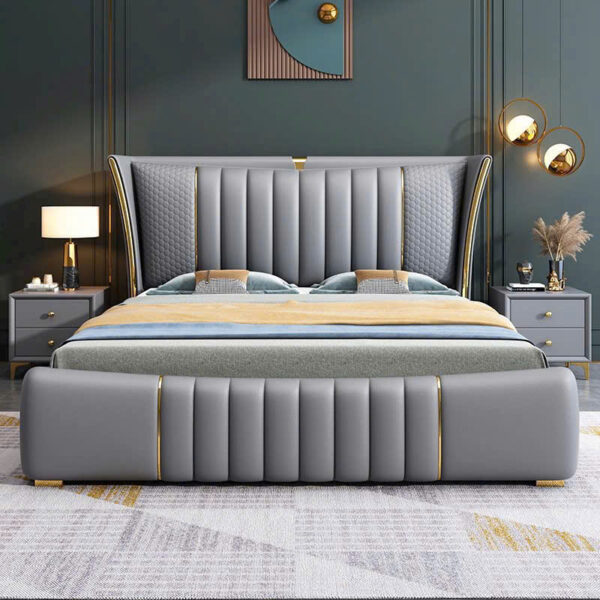 Giường ngủ gỗ công nghiệp bọc nệm VN-GN01659
