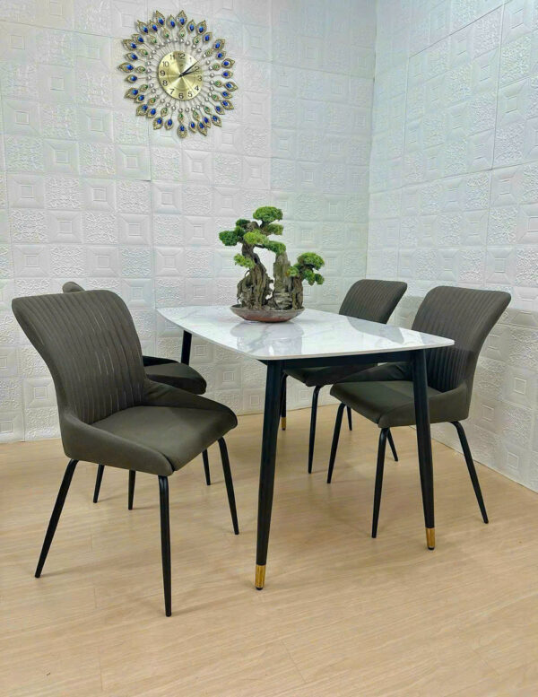 BỘ BÀN ĂN 4 GHẾ MẶT ĐÁ CERAMIC CAO CẤP VN0131