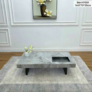 Alternative view of Bàn trà mặt đá hình chữ nhật BSF-AK02