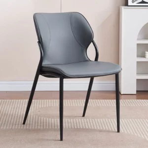 Alternative view of Ghế ăn chân sắt nệm da GA-295VS