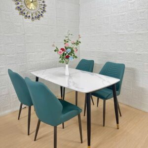 BỘ BÀN ĂN 4 GHẾ MẶT ĐÁ CERAMIC CAO CẤP VN0151