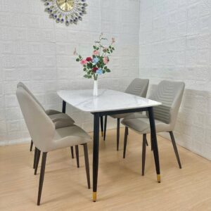 Alternative view of BỘ BÀN ĂN 4 GHẾ MẶT ĐÁ CERAMIC CAO CẤP VN0151