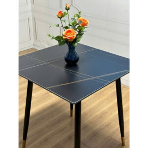 Alternative view of BÀN ĂN VUÔNG 80 MẶT ĐÁ CHÂN SẮT VN-DP532