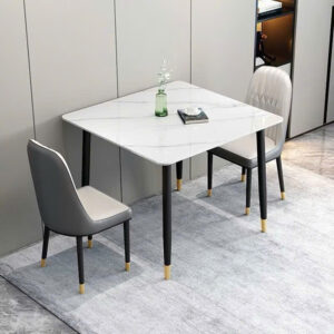 BỘ BÀN ĂN VUÔNG MẶT ĐÁ CERAMIC CAO CẤP VN5151