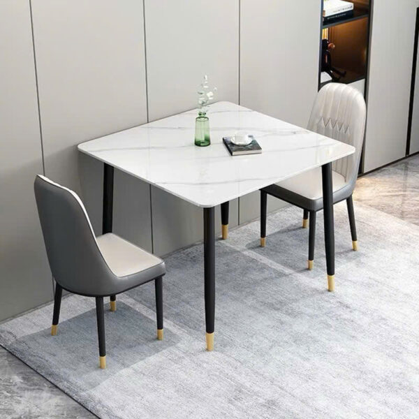 BỘ BÀN ĂN VUÔNG MẶT ĐÁ CERAMIC CAO CẤP VN5151