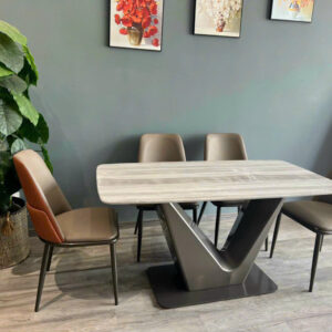 BỘ BÀN ĂN 4 GHẾ MẶT ĐÁ CAO CẤP VN-AD2575