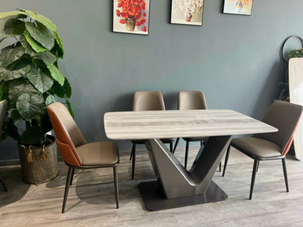 BỘ BÀN ĂN 4 GHẾ MẶT ĐÁ CAO CẤP VN-AD2575