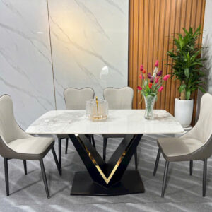 Alternative view of BỘ BÀN ĂN 4 GHẾ MẶT ĐÁ CAO CẤP VN-AH2775