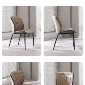 Alternative view of GHẾ ĂN - GHẾ CAFE NỆM DA CHÂN SẮT VN-GA0112