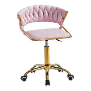 Ghế làm việc/ghế quầy thấp chân xoay mạ vàng GX-641XVS