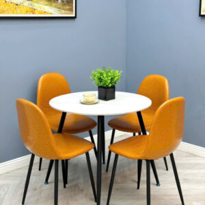 BỘ BÀN ĂN TRÒN MẶT ĐÁ NHẬP KHẨU CAO CẤP VN-BAT205