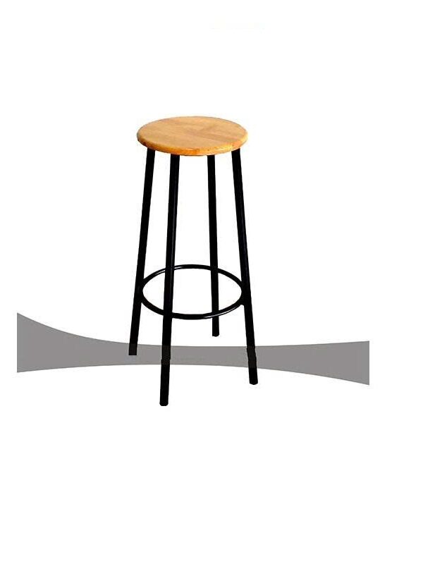 Ghế quầy bar chân sắt mặt gỗ không tựa VN-GB052 3 Ghế quầy bar chân sắt mặt gỗ không tựa VN-GB052