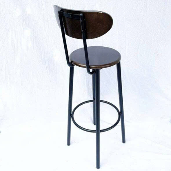 Ghế quầy bar chân sắt mặt gỗ có tựa VN-GB053 10 Ghế quầy bar chân sắt mặt gỗ có tựa VN-GB053 - Ảnh 8