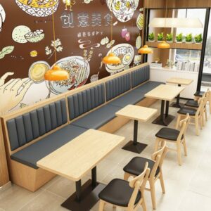 Alternative view of Ghế băng dài có nệm khung gỗ GBD-08