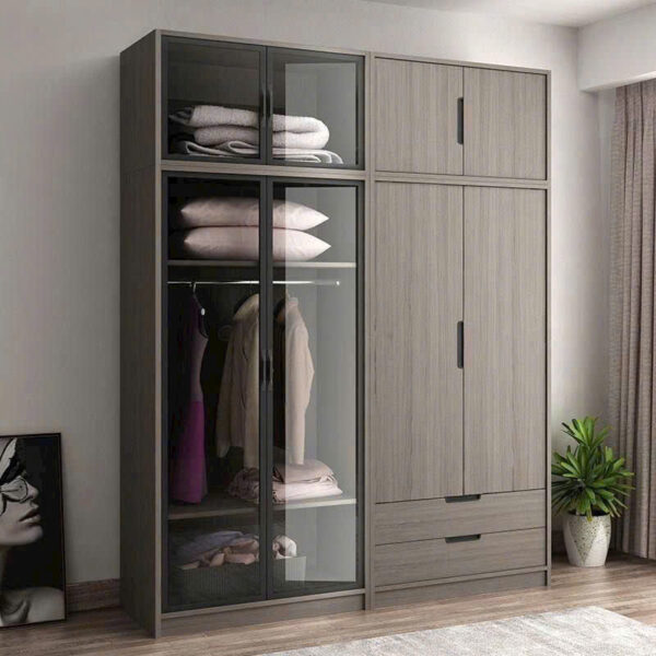 TỦ QUẦN ÁO CÁNH KÍNH CƯỜNG LỰC HLM-TK1624