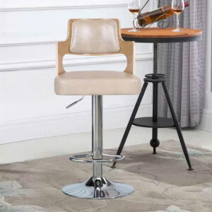 Alternative view of Ghế quầy bar gỗ nệm NP560