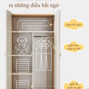 Alternative view of Tủ Quần Áo Gỗ Công Nghiệp VNK059A