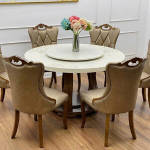 BỘ BÀN ĂN TRÒN 6 GHẾ NHẬP KHẨU BA-GD130