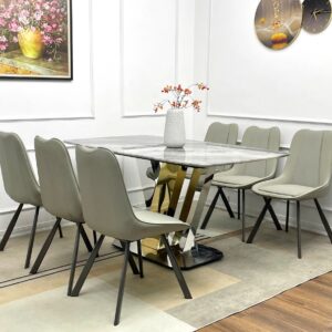 Alternative view of BỘ BÀN ĂN 6 GHẾ MẶT ĐÁ CAO CẤP VN-AK2875