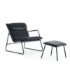 Ghế thư giãn ghế cafe chân sắt kèm gác chân nệm PV-CS08HLM 23 Leisure Armchair Accent Chair And Ottoman SetMetal Frame And Lattice BackFootrest Come As Extra Piece