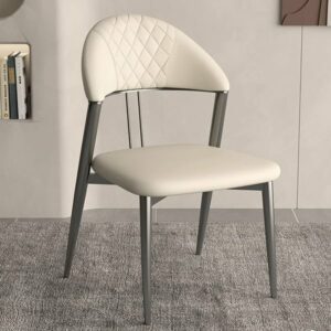 Alternative view of Ghế ăn nệm bọc da chân sắt sơn tĩnh điện HS-GA047