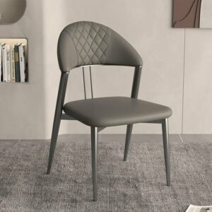 Ghế ăn nệm bọc da chân sắt sơn tĩnh điện HS-GA047